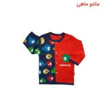 جلو دکمه دار طرح سه ماهی برند آدمک