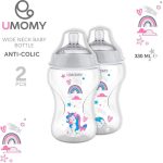 شیشه شیر 330 میلی لیتر تامی تیپی برند u momy - Image 2