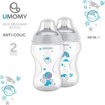 شیشه شیر 330 میلی لیتر تامی تیپی برند u momy - Image 3