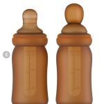 سرلاک خوری و شیشه شیر تمام سیلیکونی 90 میل برث می